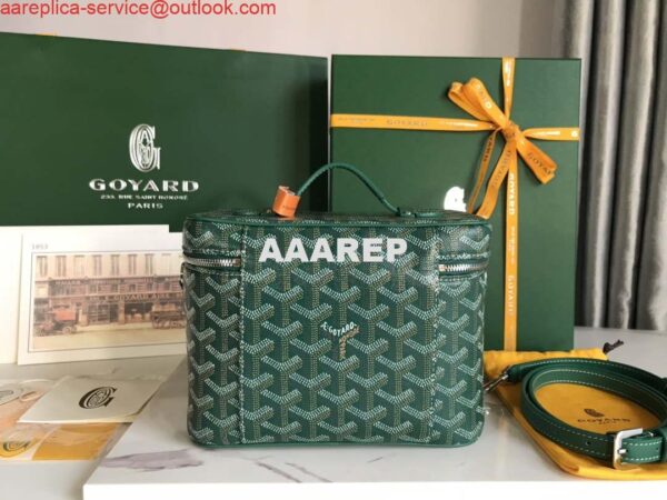 Replica Goyard MUSEVAPMLTY01CL03P Muse Vanity Case PM Bag Green 5