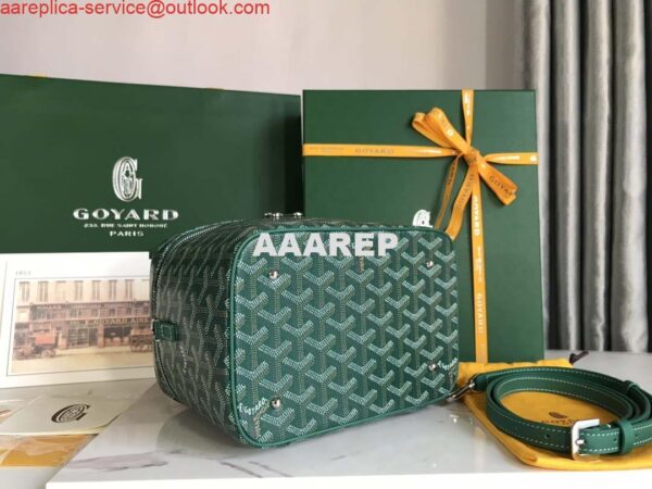 Replica Goyard MUSEVAPMLTY01CL03P Muse Vanity Case PM Bag Green 6