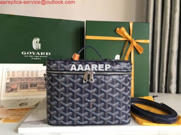 Replica Goyard MUSEVAPMLTY01CL03P Muse Vanity Case PM Bag Navy Blue 3