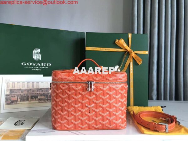 Replica Goyard MUSEVAPMLTY01CL03P Muse Vanity Case PM Bag Orange Red 3