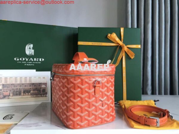 Replica Goyard MUSEVAPMLTY01CL03P Muse Vanity Case PM Bag Orange Red 4