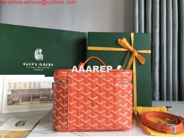 Replica Goyard MUSEVAPMLTY01CL03P Muse Vanity Case PM Bag Orange Red 5