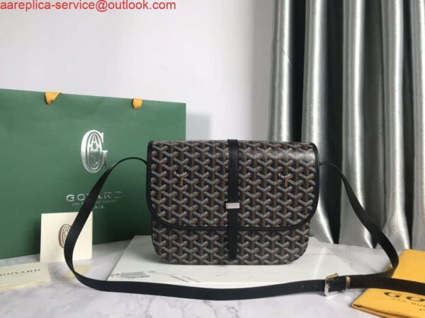 Replica Goyard 2MMLTY01CL01P Belvedere MM Bag GY020183 Brown with Black