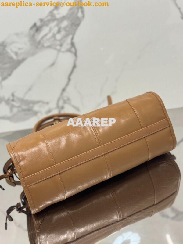 Replica Prada Medium leather shoulder bag 1BA426 Cameo 7