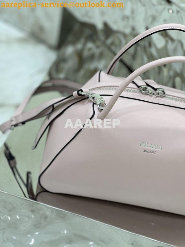 Replica Prada Medium Leather Supernova Handbag 1BA365 Alabaster Pink 4