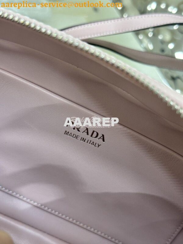 Replica Prada Medium Leather Supernova Handbag 1BA365 Alabaster Pink 10