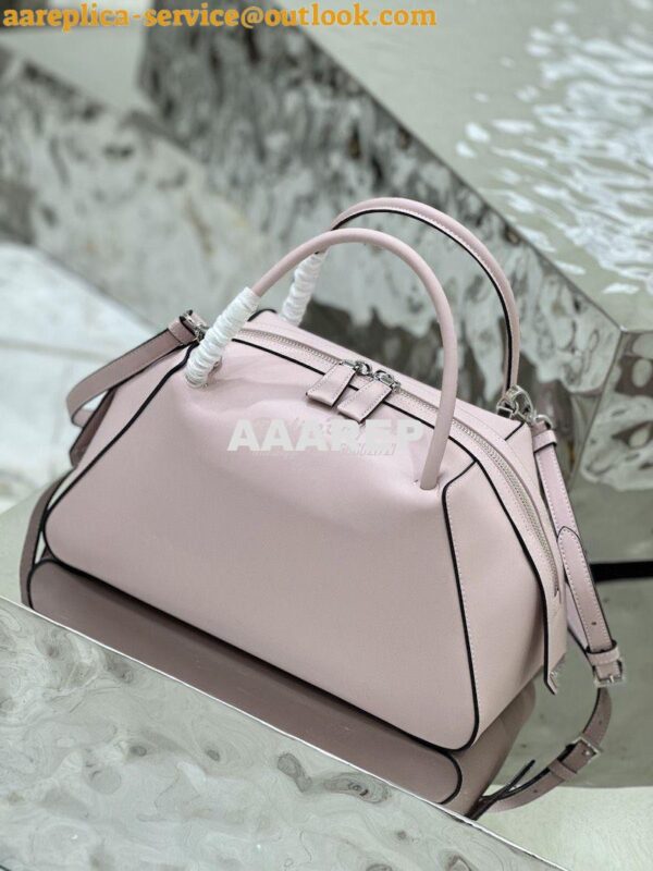 Replica Prada Medium Leather Supernova Handbag 1BA365 Alabaster Pink 12