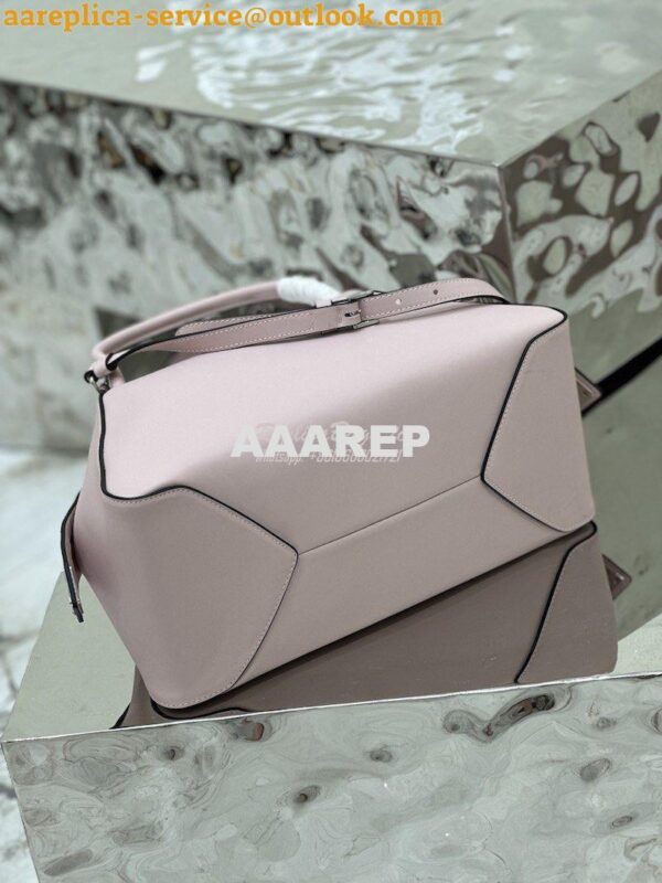 Replica Prada Medium Leather Supernova Handbag 1BA365 Alabaster Pink 13