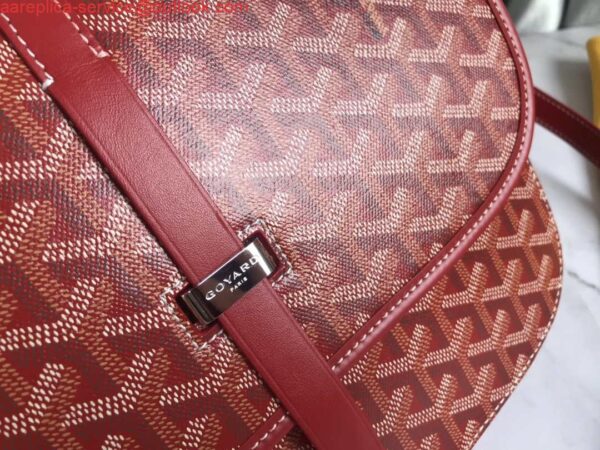 Replica Goyard 2MMLTY01CL01P Belvedere MM Bag GY020183 Red 4