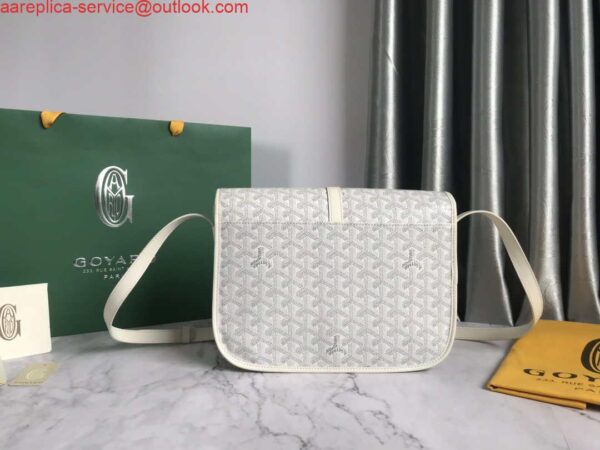 Replica Goyard 2MMLTY01CL01P Belvedere MM Bag GY020183 White 6