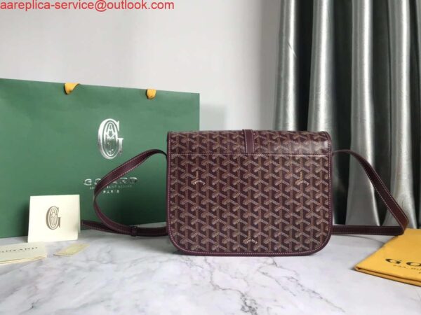 Replica Goyard 2MMLTY01CL01P Belvedere MM Bag GY020183 Wine Red 3