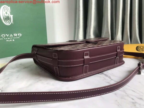 Replica Goyard 2MMLTY01CL01P Belvedere MM Bag GY020183 Wine Red 4