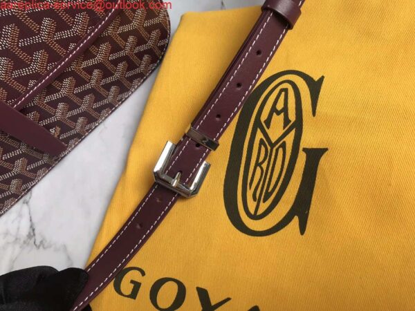 Replica Goyard 2MMLTY01CL01P Belvedere MM Bag GY020183 Wine Red 6