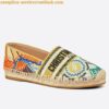 Replica Dior Granville Espadrilles In Mille Fleurs Embroidered Cotton 2