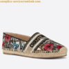 Replica Dior Granville Espadrilles In Lights Embroidered Cotton