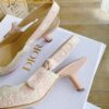 Replica Dior J'Adior Slingback Pumps 65mm In Pink Toile de Jouy Voyage Motif 2