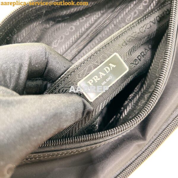 Replica Prada Medium Nylon Shoulder Bag 1BD671 Black 8