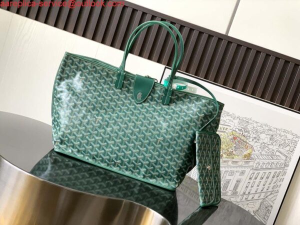 Replica Goyard ANJOUSPMLCG03TY01P Anjou PM Bag Green 3