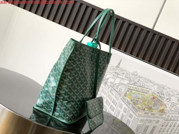 Replica Goyard ANJOUSPMLCG03TY01P Anjou PM Bag Green 4