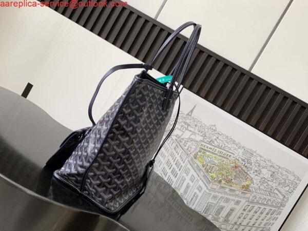 Replica Goyard ANJOUSPMLCG03TY01P Anjou PM Bag Navy Blue 4