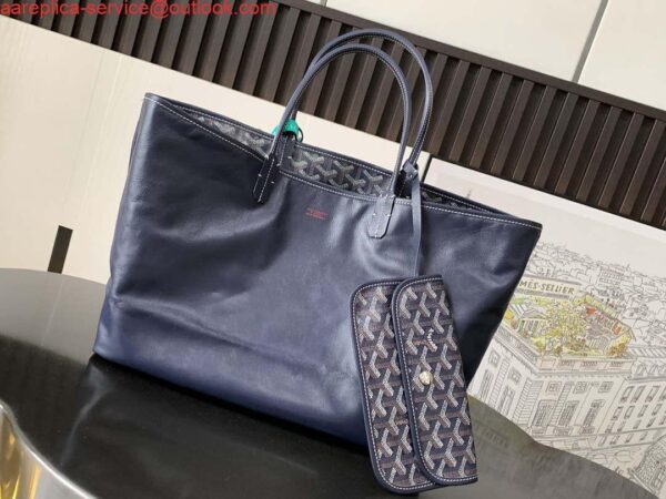 Replica Goyard ANJOUSPMLCG03TY01P Anjou PM Bag Navy Blue 11