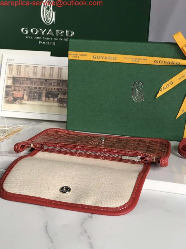 Replica Goyard PLUMETPMLTY50CL50P Portefeuille Plumet Pocket Wallet Red 4