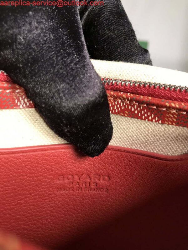 Replica Goyard PLUMETPMLTY50CL50P Portefeuille Plumet Pocket Wallet Red 5