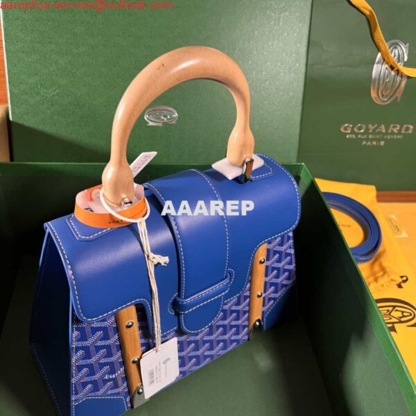 Replica Goyard BPMLTY07CL07P Sac Saigon Pm Bag Blue 9