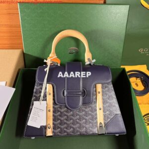 Replica Goyard BPMLTY07CL07P Sac Saigon Pm Bag Navy Blue