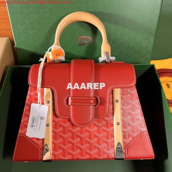 Replica Goyard BPMLTY07CL07P Sac Saigon Pm Bag Red 3