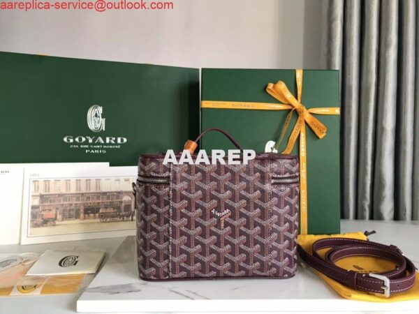 Replica Goyard MUSEVAPMLTY01CL03P Muse Vanity Case PM Bag Wine Red 5