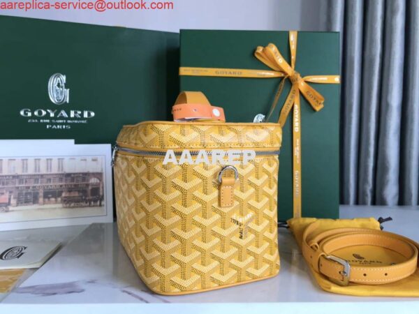 Replica Goyard MUSEVAPMLTY01CL03P Muse Vanity Case PM Bag Yellow 3