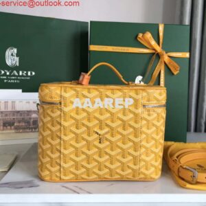 Replica Goyard MUSEVAPMLTY01CL03P Muse Vanity Case PM Bag Yellow 2