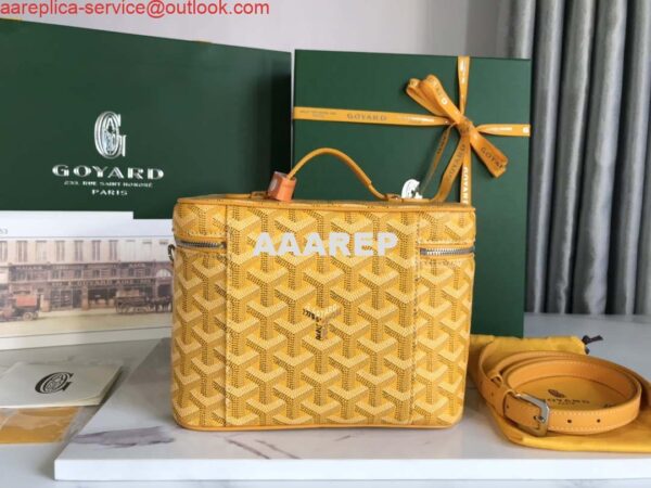 Replica Goyard MUSEVAPMLTY01CL03P Muse Vanity Case PM Bag Yellow 4