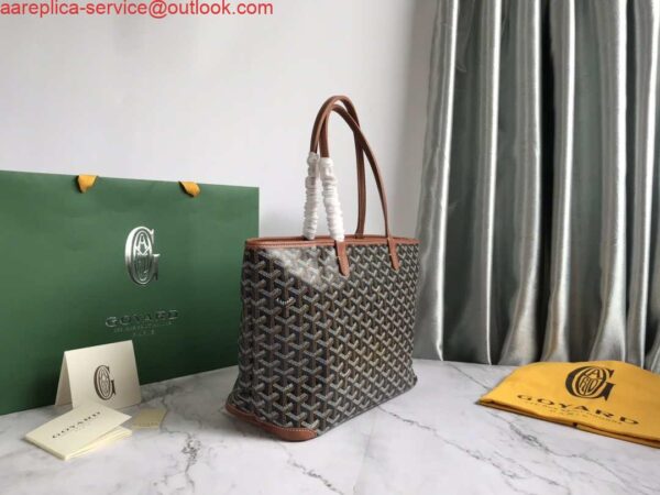 Replica Goyard PMLTY09CL09P Artois PM Bag Brown Black 4