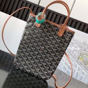 Replica Goyard POICLAPMLTY11CL61P Poitiers Claire Voie Bag Black &Brown