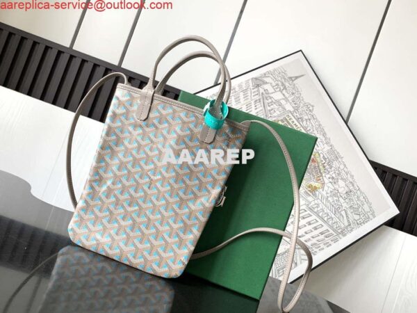 Replica Goyard POICLAPMLTY11CL61P Poitiers Claire Voie Bag Blue &Gray