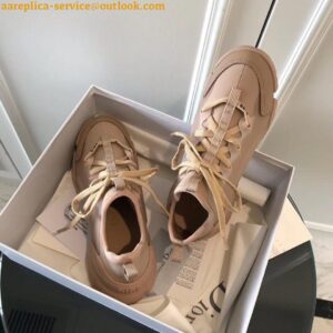 Replica Dior D-Connect Sneakers In Nude Technical Fabric