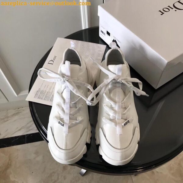 Replica Dior D-Connect Sneakers In White Technical Fabric 5