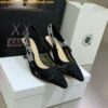 Replica Dior J'Adior Slingback Pumps 65mm In Black Micro Mesh 2