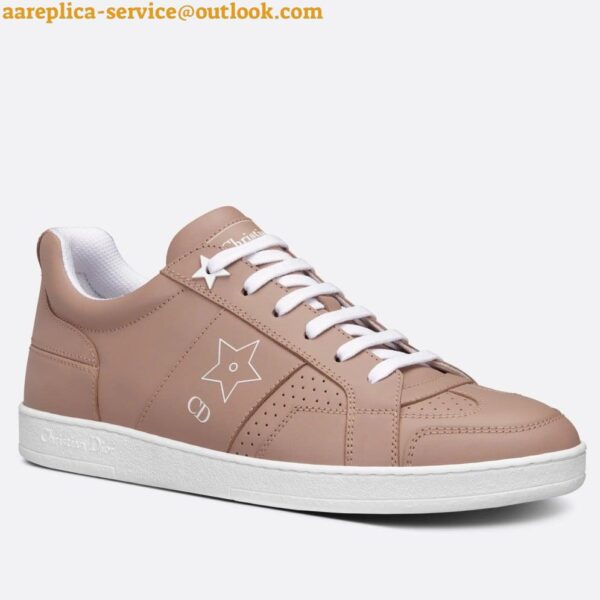 Replica Dior Star Low-top Sneakers In Beige Calfskin 7