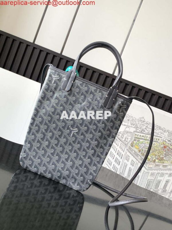 Replica Goyard POICLAPMLTY11CL61P Poitiers Claire Voie Bag Gray &Black