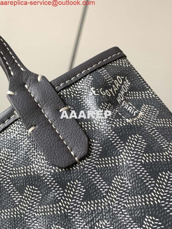 Replica Goyard POICLAPMLTY11CL61P Poitiers Claire Voie Bag Gray &Black 4