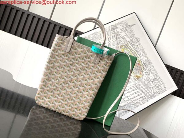 Replica Goyard POICLAPMLTY11CL61P Poitiers Claire Voie Bag Green &Gray