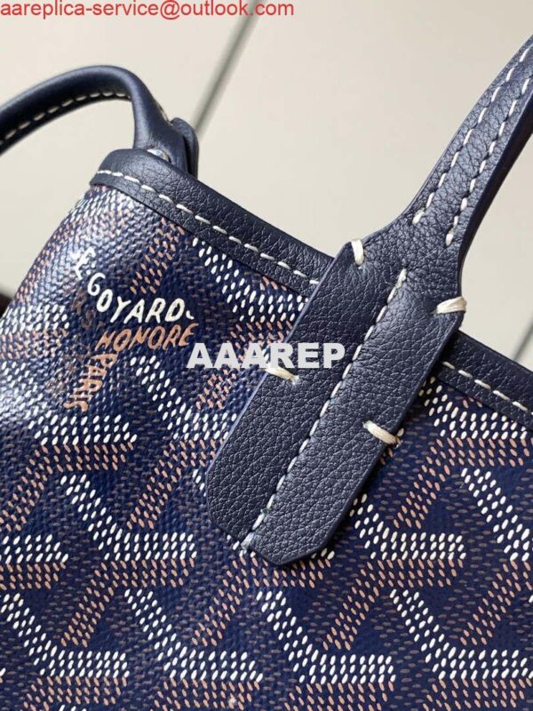 Replica Goyard POICLAPMLTY11CL61P Poitiers Claire Voie Bag Navy Blue 4