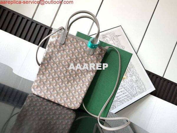 Replica Goyard POICLAPMLTY11CL61P Poitiers Claire Voie Bag Pink & Gray