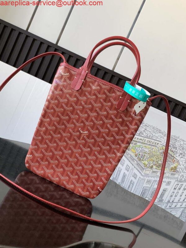 Replica Goyard POICLAPMLTY11CL61P Poitiers Claire Voie Bag Red 2