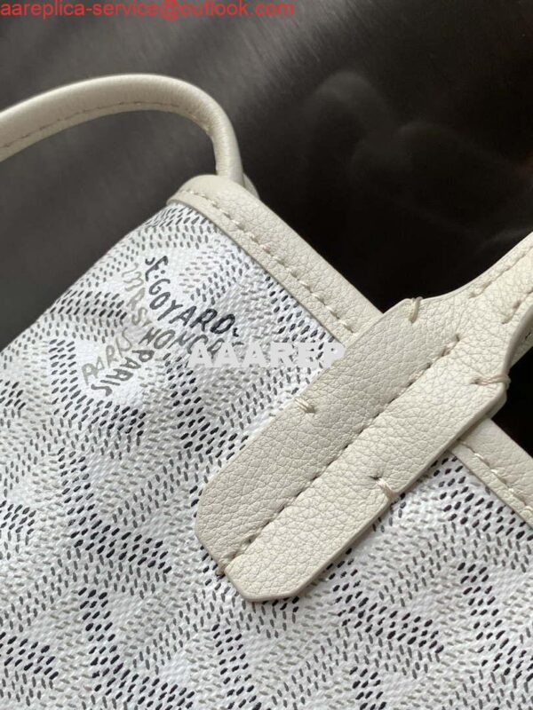 Replica Goyard POICLAPMLTY11CL61P Poitiers Claire Voie Bag White 4