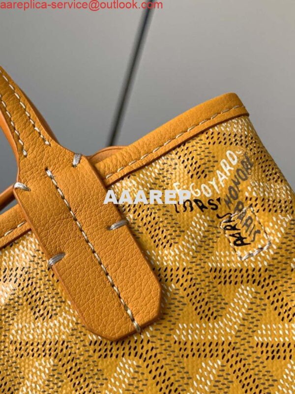 Replica Goyard POICLAPMLTY11CL61P Poitiers Claire Voie Bag Yellow 5