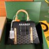 Replica Goyard Sac Saigon Pm Bag BPMLTY07CL07P Black with Brown 2